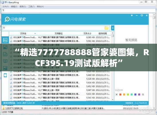 “精選7777788888管家婆圖集，RCF395.19測試版解析”