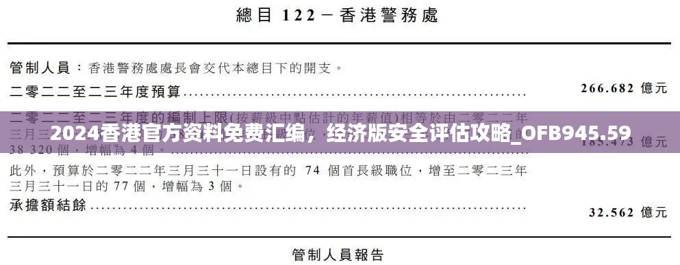 2024香港官方資料免費(fèi)匯編，經(jīng)濟(jì)版安全評(píng)估攻略_OFB945.59