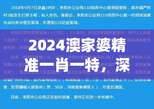 2024澳家婆精準(zhǔn)一肖一特，深度解析精選版QRI748.52解讀