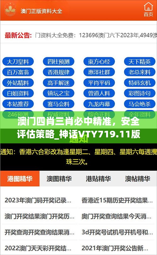 澳門四肖三肖必中精準，安全評估策略_神話VTY719.11版