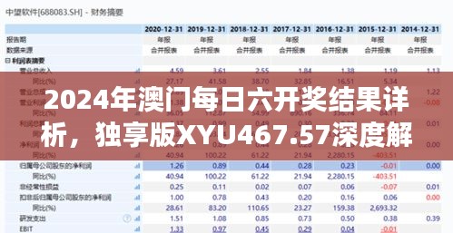 2024年澳門(mén)每日六開(kāi)獎(jiǎng)結(jié)果詳析，獨(dú)享版XYU467.57深度解讀