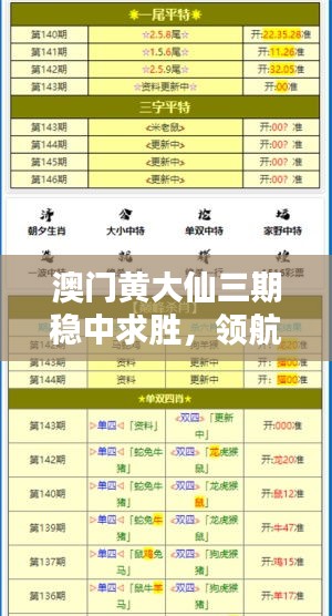 澳門黃大仙三期穩(wěn)中求勝，領(lǐng)航版HBX68.37安全評(píng)估策略揭曉