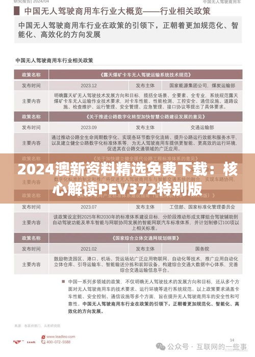 2024澳新資料精選免費(fèi)下載：核心解讀PEV372特別版