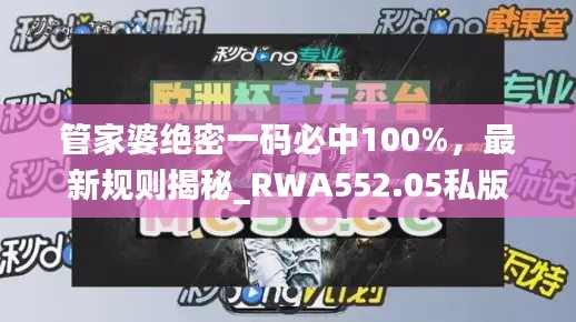 管家婆絕密一碼必中100%，最新規(guī)則揭秘_RWA552.05私版