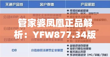 管家婆鳳凰正品解析：YFW877.34版最新解答定義