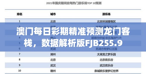 澳門(mén)每日彩期精準(zhǔn)預(yù)測(cè)龍門(mén)客棧，數(shù)據(jù)解析版FJB255.9