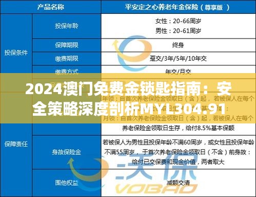 2024澳門免費(fèi)金鎖匙指南：安全策略深度剖析MYL304.91