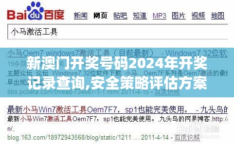 新澳門開獎號碼2024年開獎記錄查詢,安全策略評估方案_未來版EBS728.18