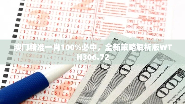 澳門精準(zhǔn)一肖100%必中，全新策略解析版WTH306.72