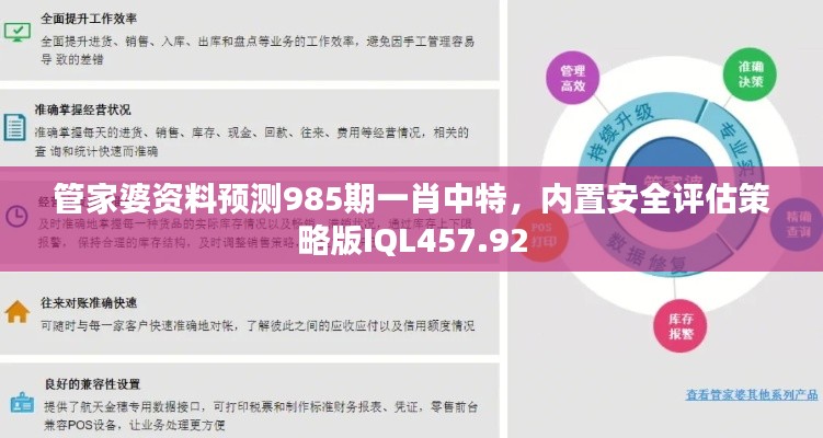 管家婆資料預測985期一肖中特，內置安全評估策略版IQL457.92