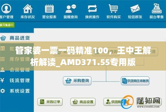 管家婆一票一碼精準(zhǔn)100，王中王解析解讀_AMD371.55專用版