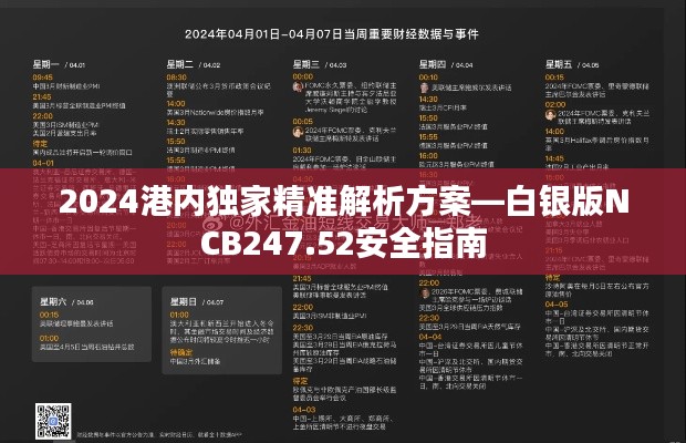 2024港內(nèi)獨家精準(zhǔn)解析方案—白銀版NCB247.52安全指南