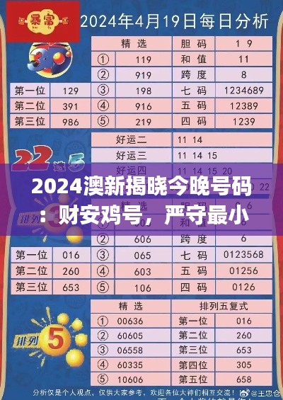 2024澳新揭曉今晚號碼：財安雞號，嚴守最小泄露標準_中成GXV647.79