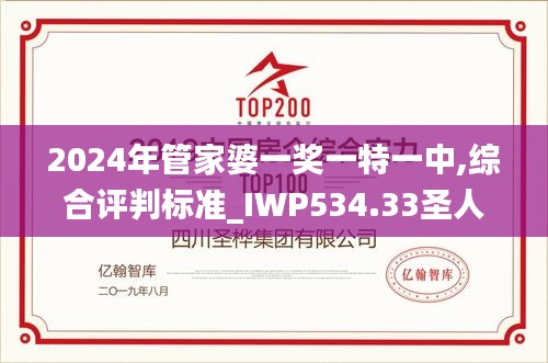 2024年管家婆一獎一特一中,綜合評判標準_IWP534.33圣人