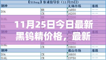 11月25日黑鎢精最新價格指南，查詢方法與精準(zhǔn)報價獲取