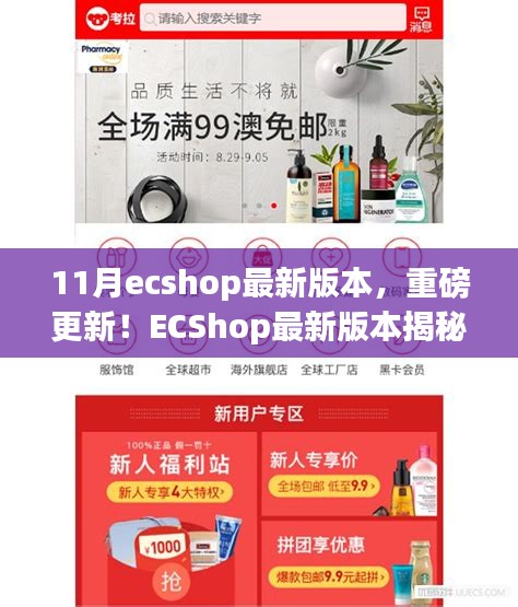 ECShop最新11月版本揭秘，科技革新重塑購物體驗重磅更新！