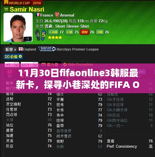 FIFA Online 3韓服最新卡牌揭秘，小巷深處獨(dú)特小店的探索之旅