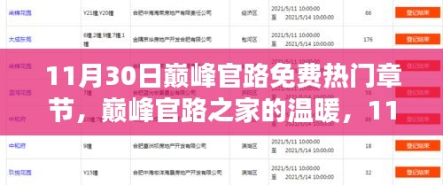 巔峰官路，家的溫暖與11月30日的趣事情感紐帶免費(fèi)熱門章節(jié)分享