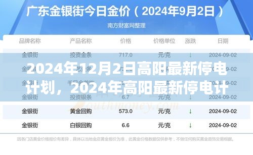 高陽最新停電計劃通知，2024年停電安排詳解