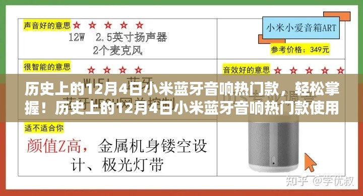 歷史上的12月4日小米藍(lán)牙音響熱門(mén)款，輕松掌握與使用指南