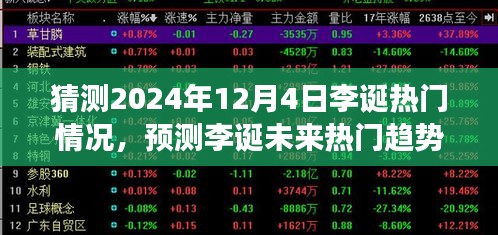 李誕未來熱門趨勢(shì)展望與深度分析，預(yù)測(cè)李誕在2024年12月4日的熱門情況展望深度解析