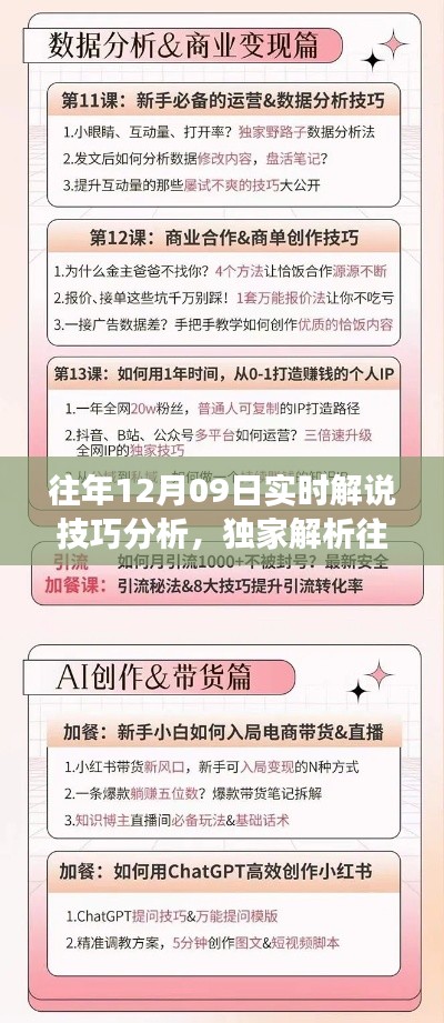 獨(dú)家解析，往年12月09日解說技巧深度剖析，小紅書助你走向成功之路！