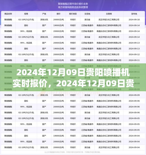 2024年12月09日貴陽(yáng)噴播機(jī)實(shí)時(shí)報(bào)價(jià)及選購(gòu)指南，深度解析與報(bào)價(jià)大全