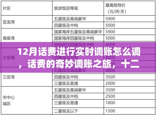 十二月話費實時調(diào)賬指南，奇妙之旅與溫情時刻