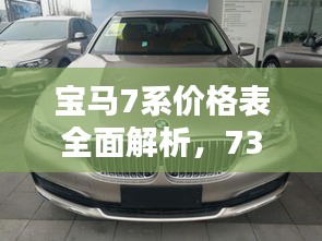 寶馬7系價格表全面解析，730車型細節(jié)揭秘