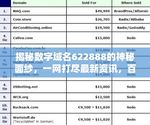 揭秘?cái)?shù)字域名622888的神秘面紗，一網(wǎng)打盡最新資訊，百度直達(dá)！