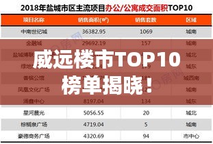 威遠(yuǎn)樓市TOP10榜單揭曉！