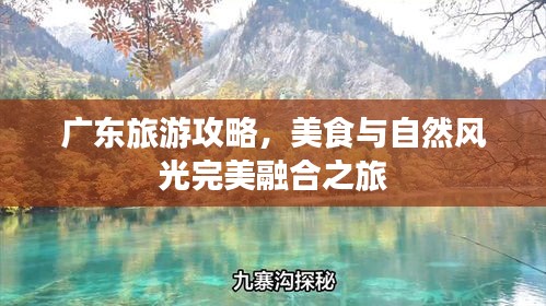 廣東旅游攻略，美食與自然風光完美融合之旅