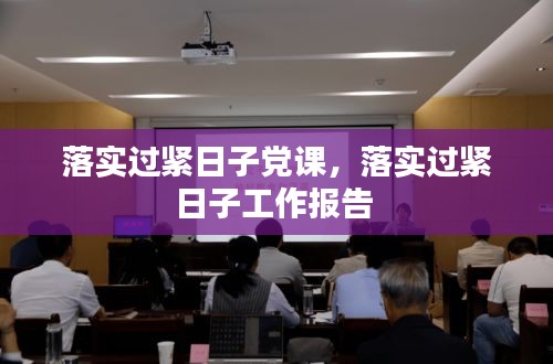 落實過緊日子黨課，落實過緊日子工作報告 