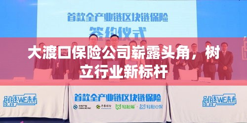 大渡口保險(xiǎn)公司嶄露頭角，樹(shù)立行業(yè)新標(biāo)桿
