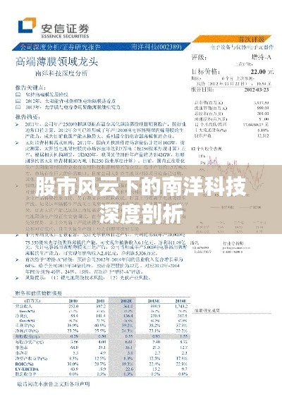 股市風(fēng)云下的南洋科技深度剖析